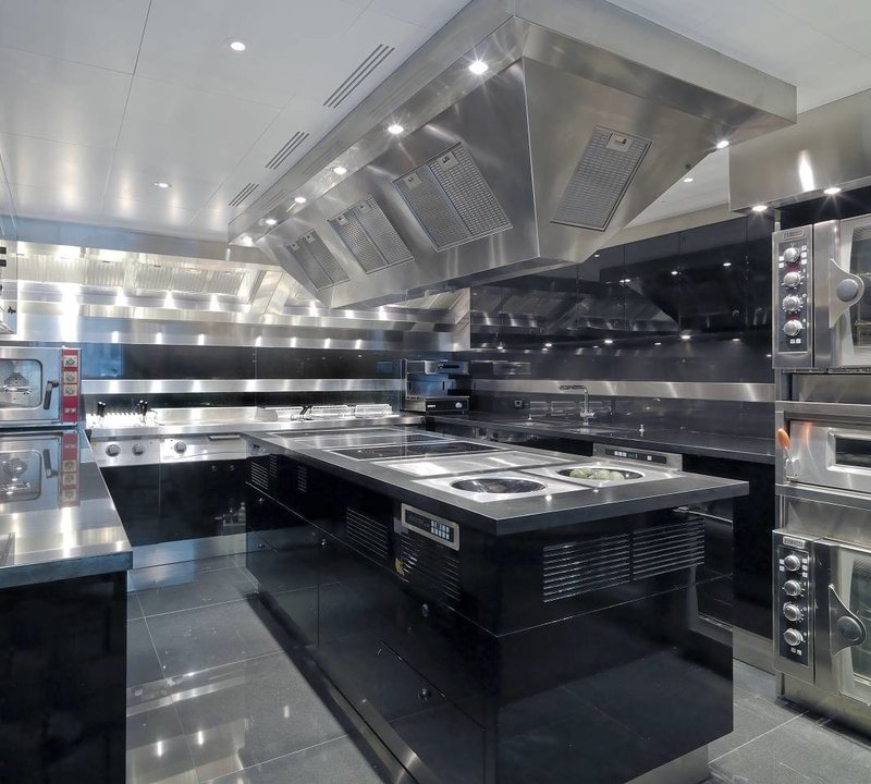 Ship's Galley On Yacht SILVER ANGEL