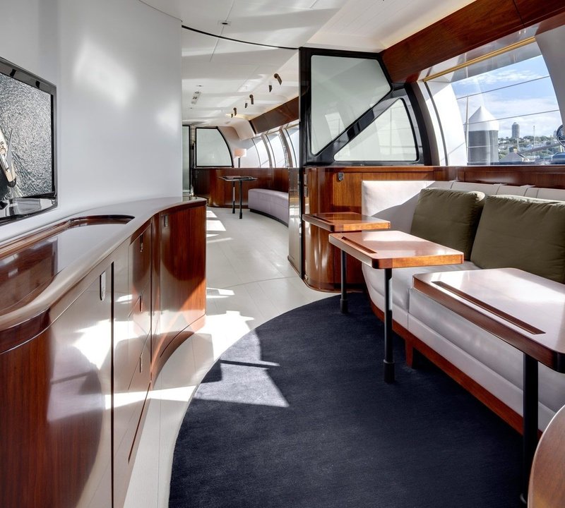 Electronic Media Saloon Aboard Yacht VERTIGO