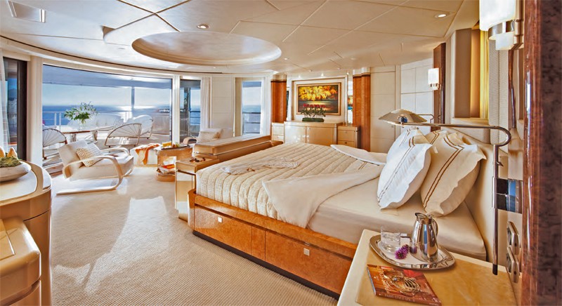 Profile Aspect: Yacht SYCARA V's Main Master Cabin Captured