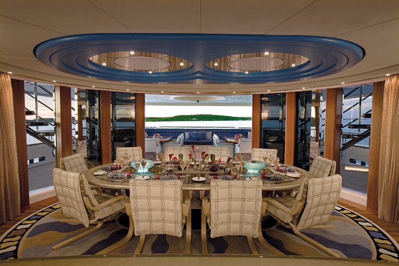 Eating/dining Saloon Aboard Yacht SYCARA V