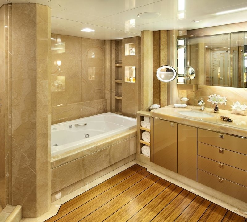 Guest's Bath On Yacht SYCARA V