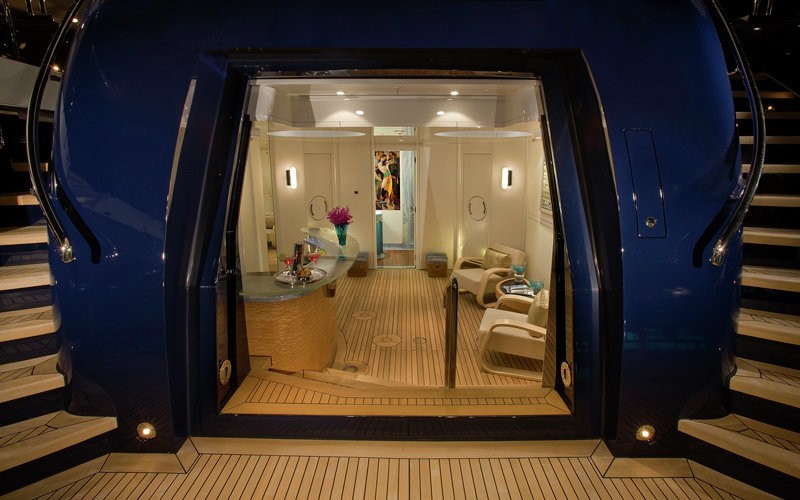 Evening: Yacht SYCARA V's Beach Beachclub Photograph