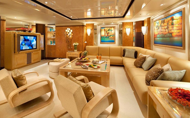 Library On Yacht SYCARA V