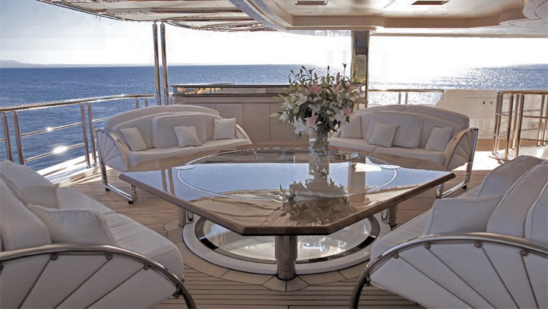 Main Master Balcony / Terrace On Yacht SYCARA V