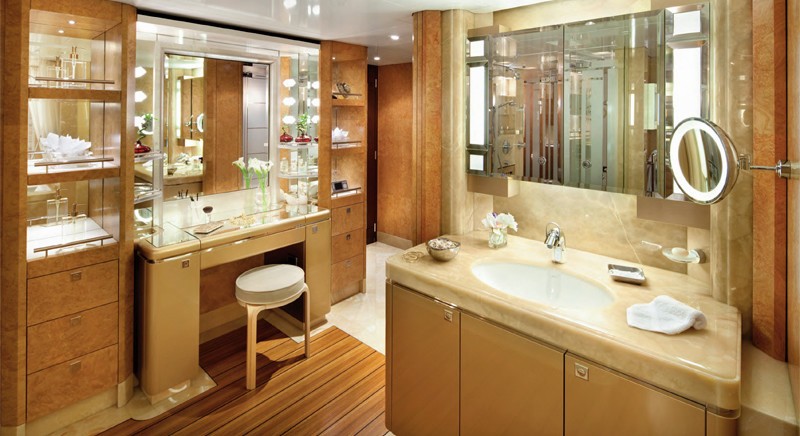 Main Master Bath On Yacht SYCARA V