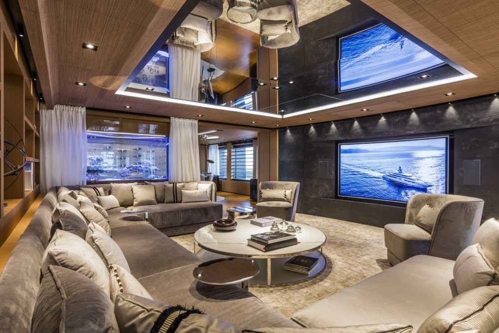 Premier Saloon Television On Yacht SUERTE