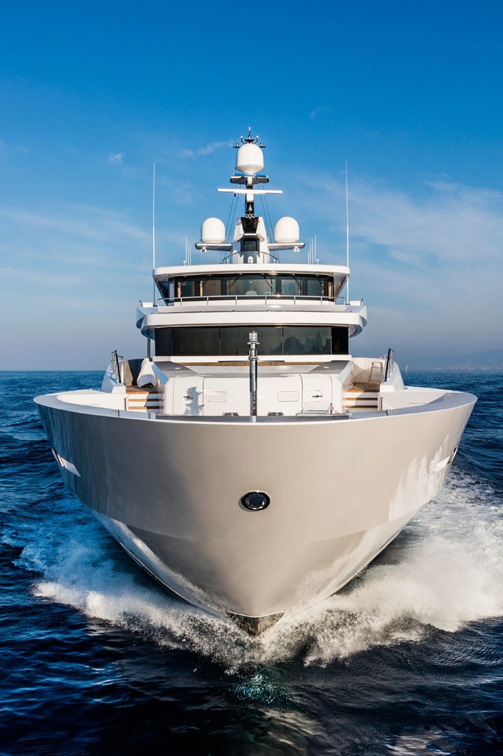 Ship's Bow Aboard Yacht SUERTE
