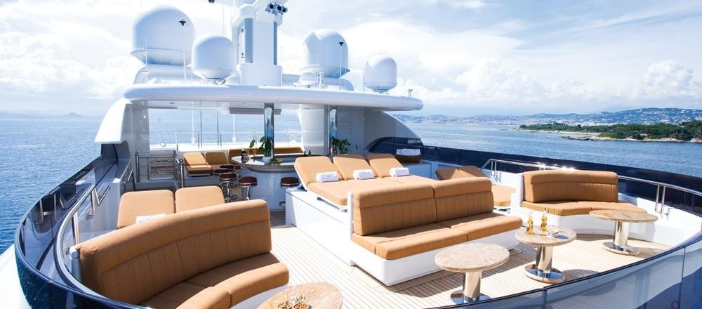 Sunshine Lounging On Board Yacht MARTHA ANN