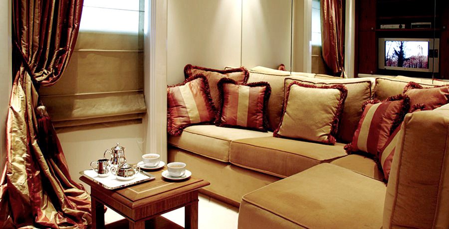 Sitting: Yacht ELEGANT 007's Cabin Pictured
