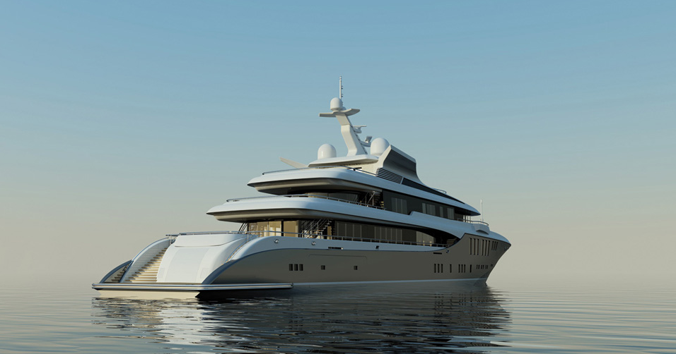 73m Project 423 superyacht - Exterior by Focus Yacht Design