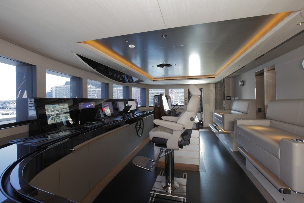 The Cockpit Aboard Yacht GRACE E