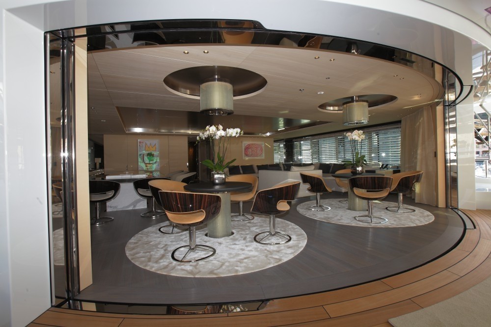 Sliding Doors Merging The Inside With External Spaces Aboard Yacht GRACE E