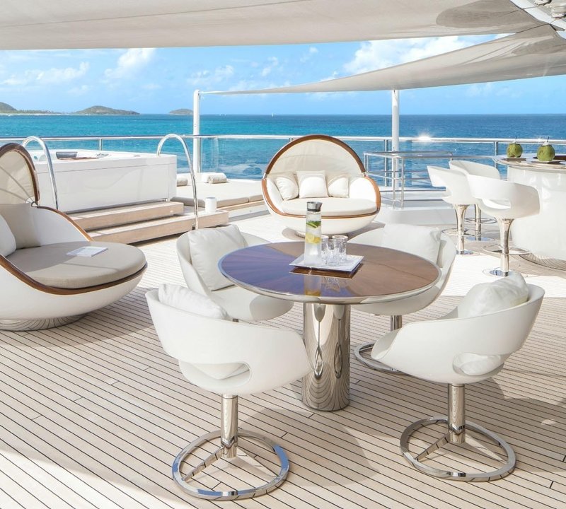 Wellness Deck Aboard Yacht GRACE E