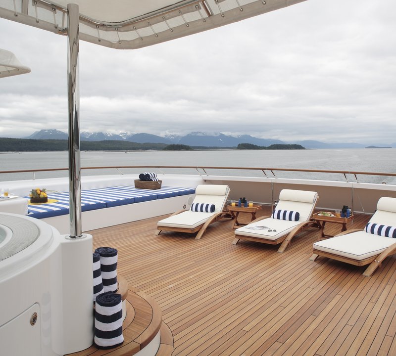 Sunshine Lounging On Yacht LAUREL