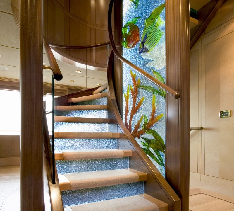 Stairway On Yacht LAUREL