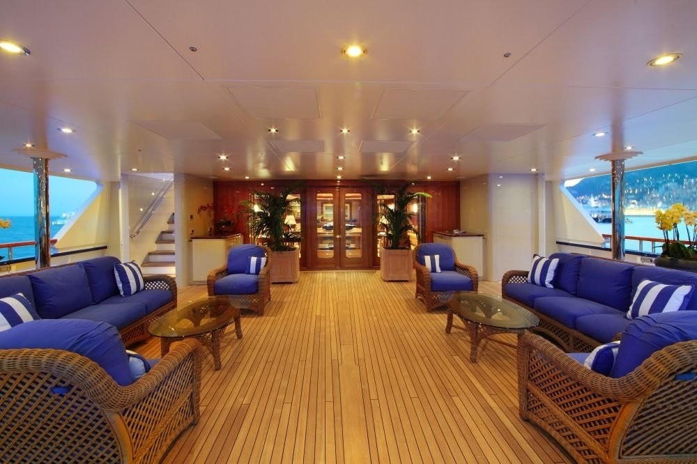 Top Deck Viewing In On Board Yacht LAUREL