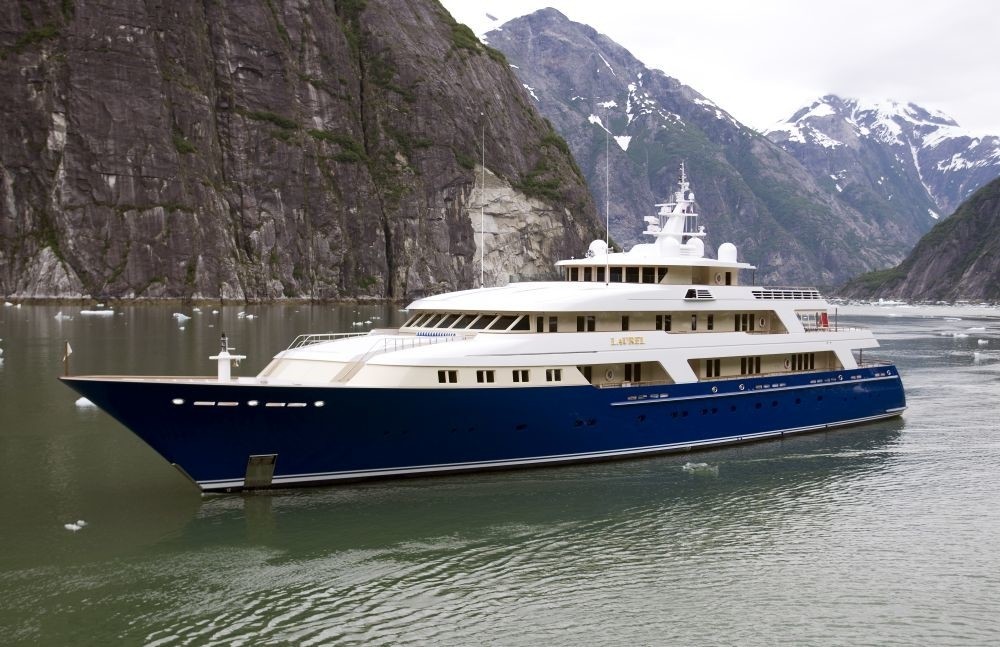 Profile Aspect: Yacht LAUREL's Anchorage Pictured