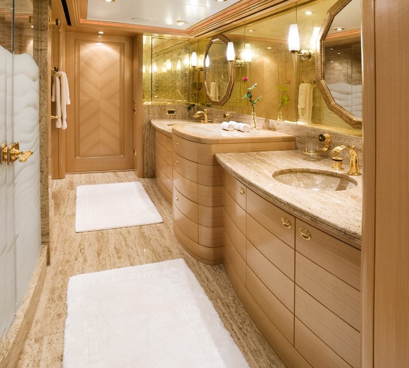 Main Master Bath On Board Yacht LAUREL
