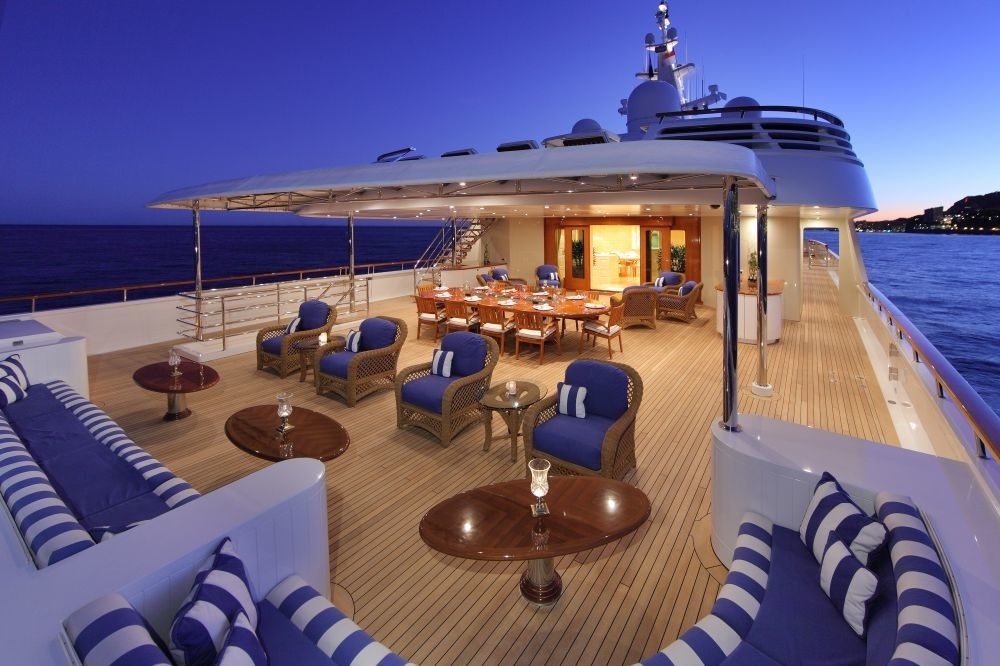 Sun Deck On Board Yacht LAUREL
