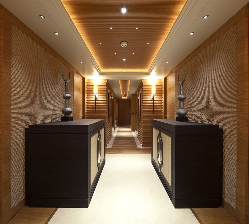Aspect Down Hallway On Yacht NAIA