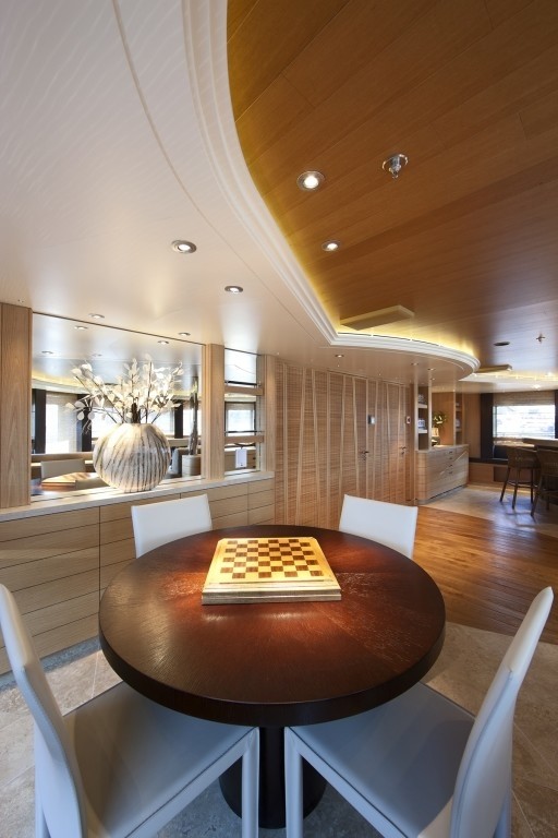 Game Furniture: Yacht NAIA's Observance Lounging Photograph