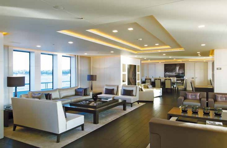 Aspect Along Premier Saloon Aboard Yacht SIREN