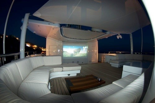 Exterior Movie Cinema Aboard Yacht SIREN