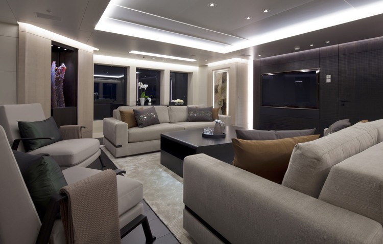 Bridgedeck Deck Lounging Aboard Yacht MOGAMBO