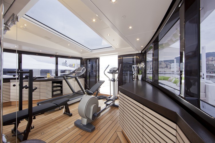 Gym Aboard Yacht MOGAMBO