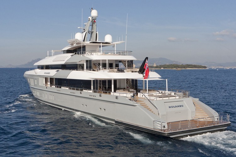 Aft Aspect: Yacht MOGAMBO's Cruising Photograph