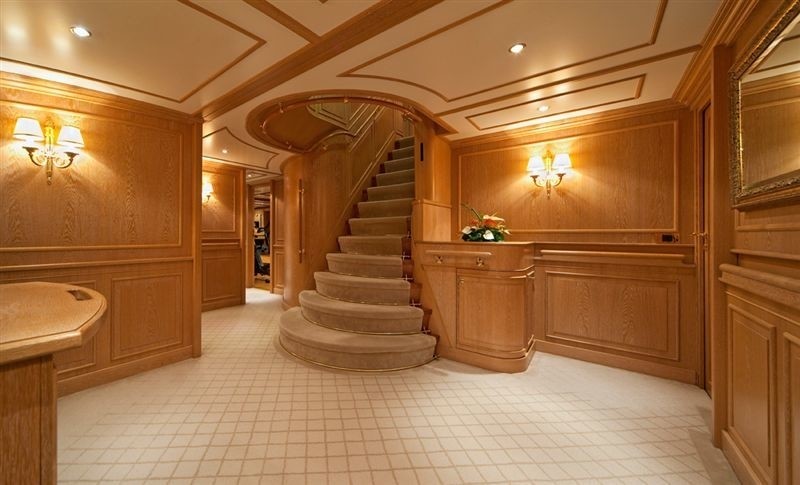 Stairway On Board Yacht ENIGMA