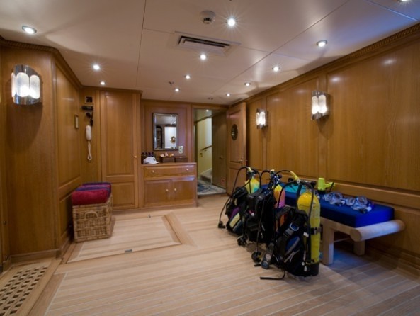 Diving Area On Yacht LEANDER G
