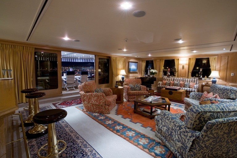 Top Saloon On Yacht LEANDER G