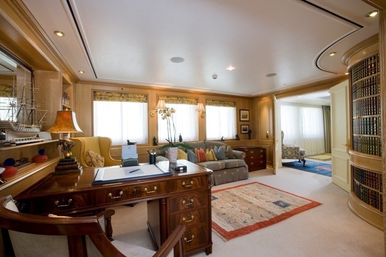 Main Master Office On Board Yacht LEANDER G