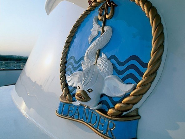 Close Up On Yacht LEANDER G