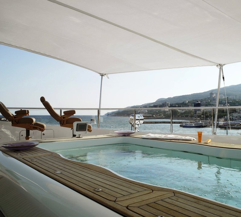 Swimming Pool On Board Yacht SAMAR