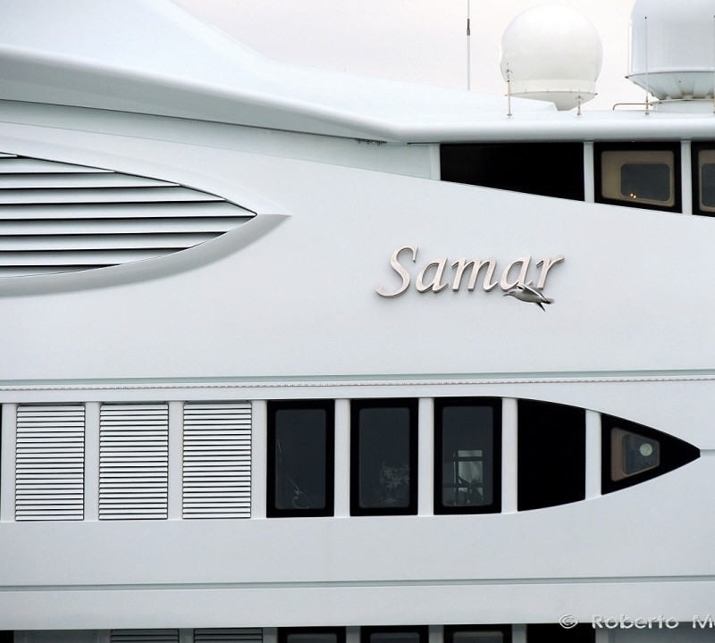77m yacht SAMAR - Photo by Roberto Malfatti