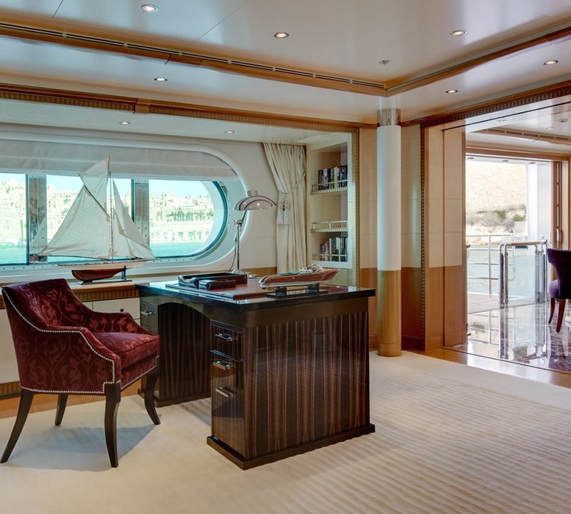 Main Master Office On Yacht PEGASUS VIII