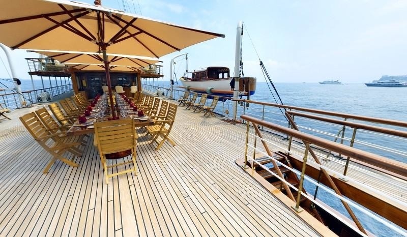 External Eating/dining On Yacht SS DELPHINE