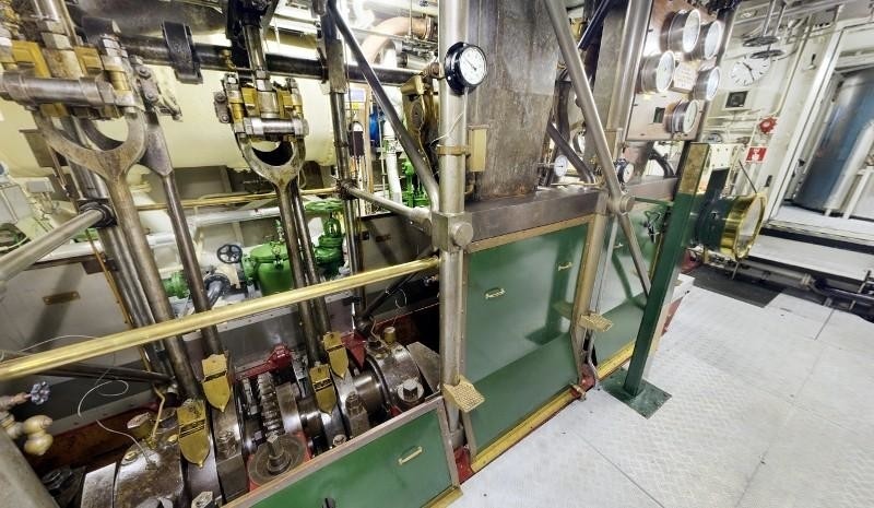 Engine Room Zone On Board Yacht SS DELPHINE