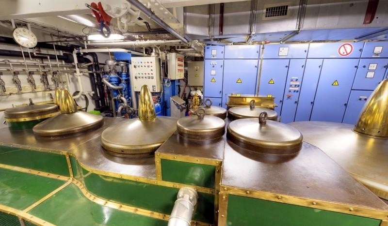 Engine Area On Yacht SS DELPHINE