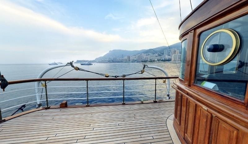 Premier Deck Aspect Aboard Yacht SS DELPHINE