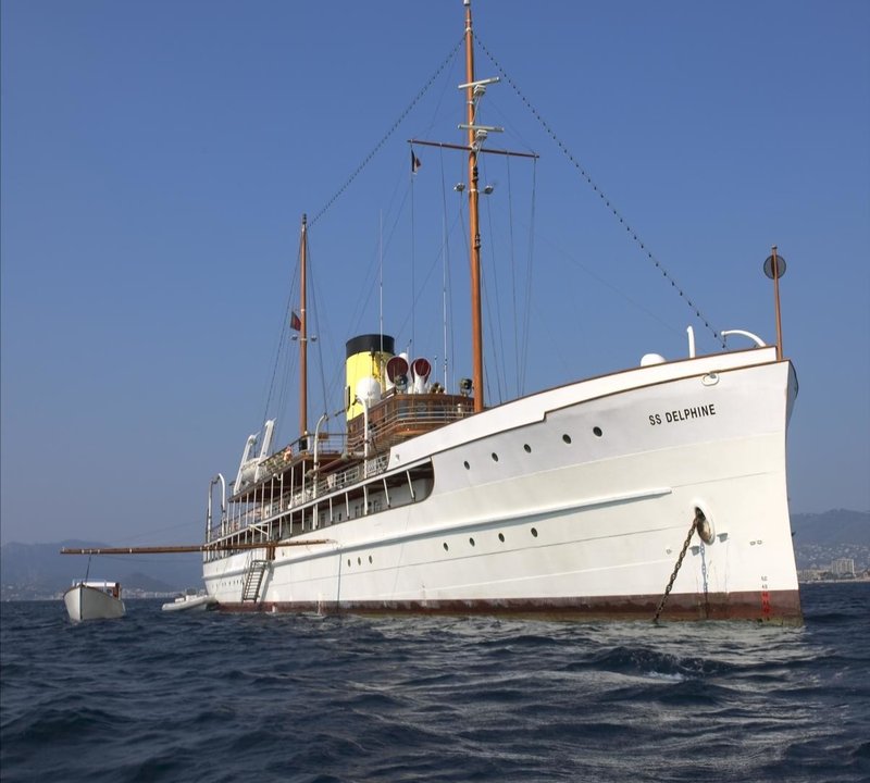 Anchored Aboard Yacht SS DELPHINE