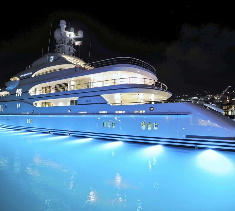 at night