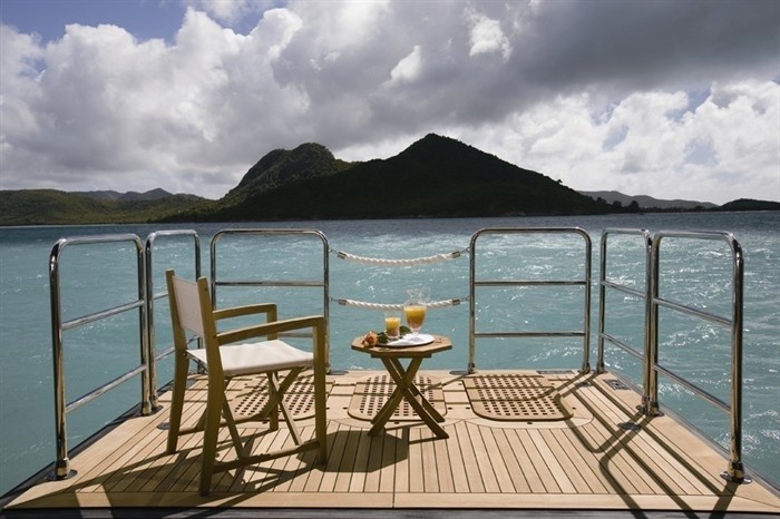 Swimming Deck On Yacht ALFA NERO