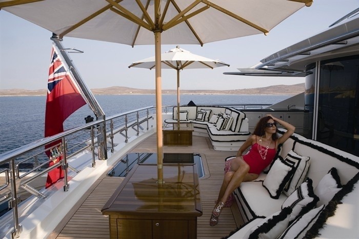 External Sitting On Board Yacht ALFA NERO