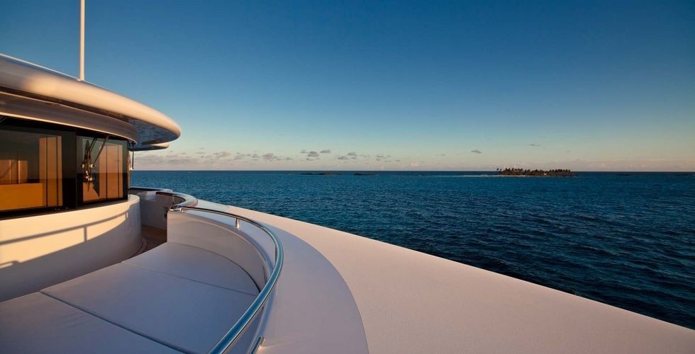 Sunset Dusk Aboard Yacht AQUILA