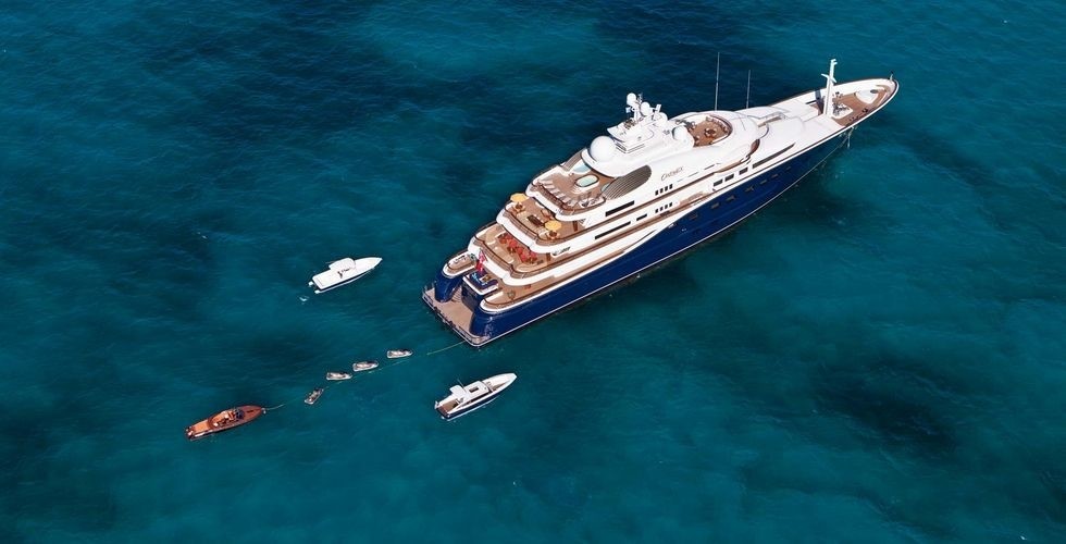 Towable: Yacht AQUILA's From Above Aspect Pictured