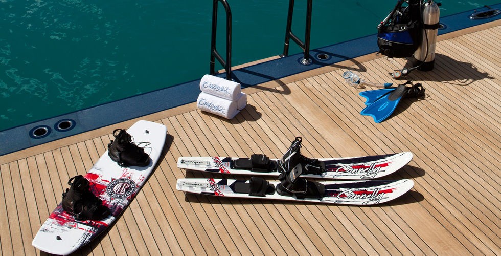 Water Toy Gear: Yacht AQUILA's Swimming Deck Pictured