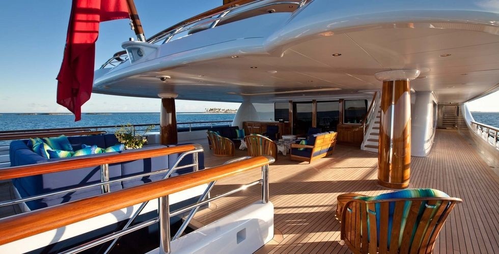 Aft Deck On Yacht AQUILA